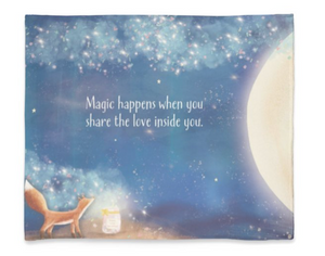 Plush Fleece Blanket 50 x 60 - Magic Happens