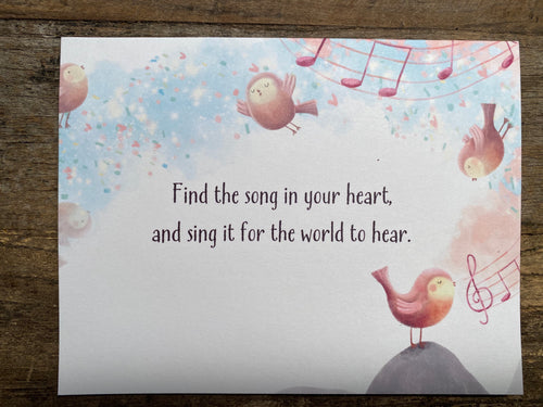 Note Card #9: Sing